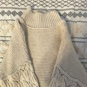 universal thread cream knitted sweater